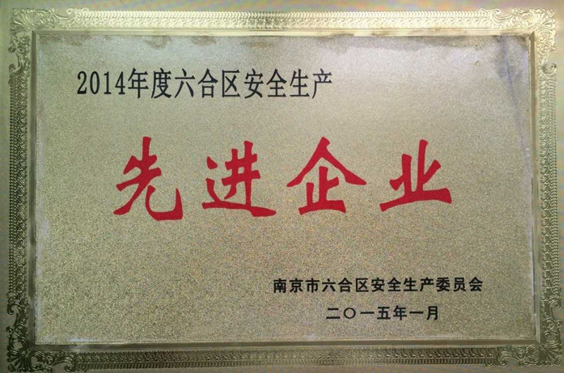 2015年安全生產先進企業(yè)